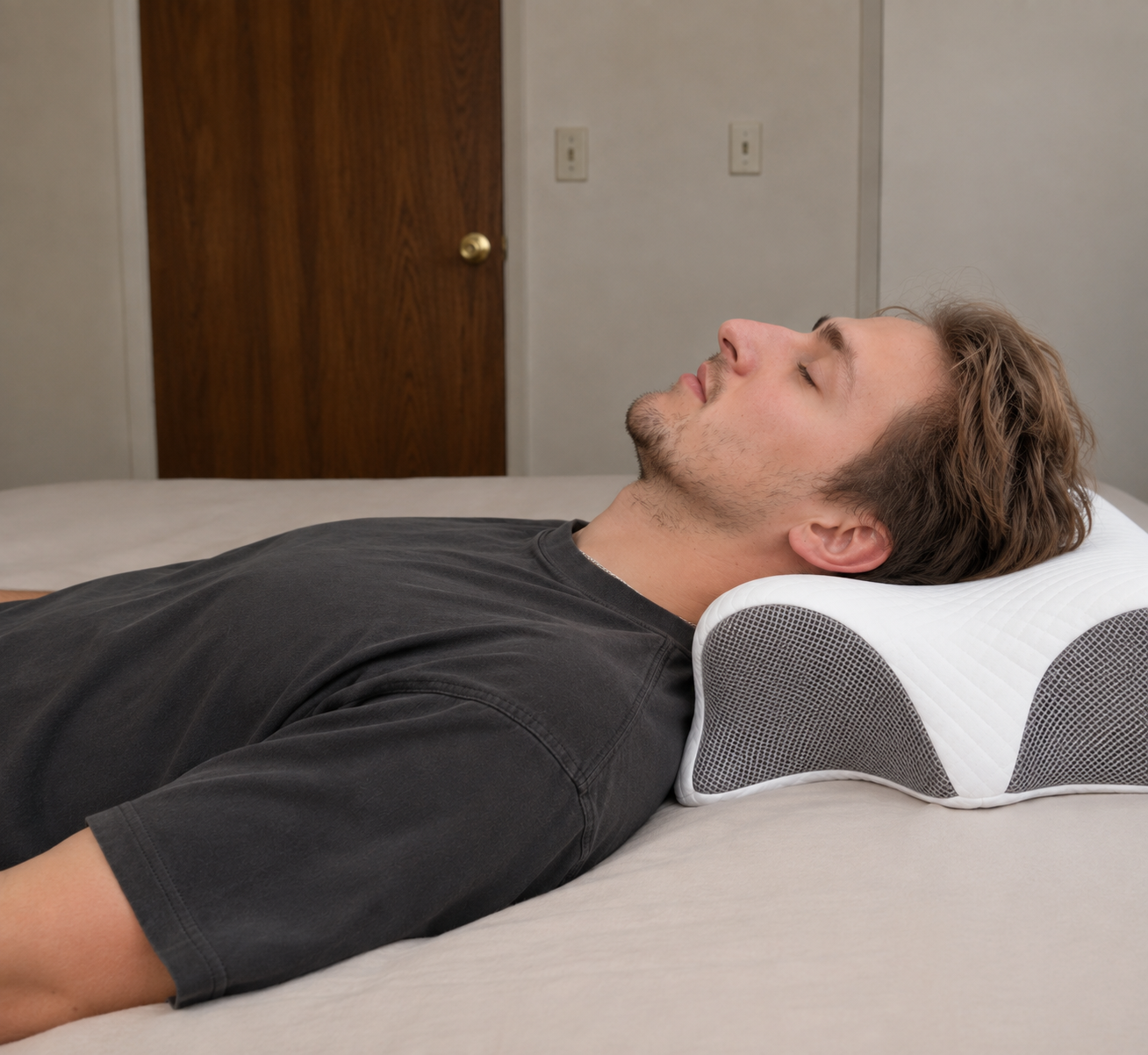 Almohada Cervical Ergonómica de Memory Foam | Alivia el Dolor de Cuello y Mejora tu Descanso
